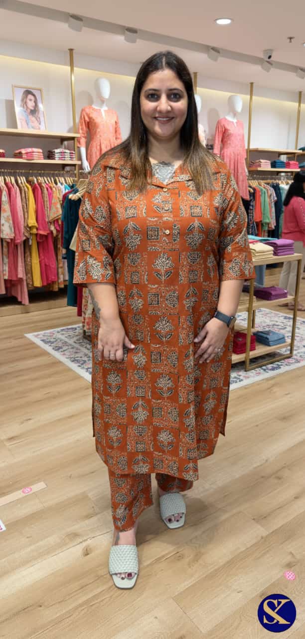 PLUS SIZE KURTA PANT COTTON LINEN