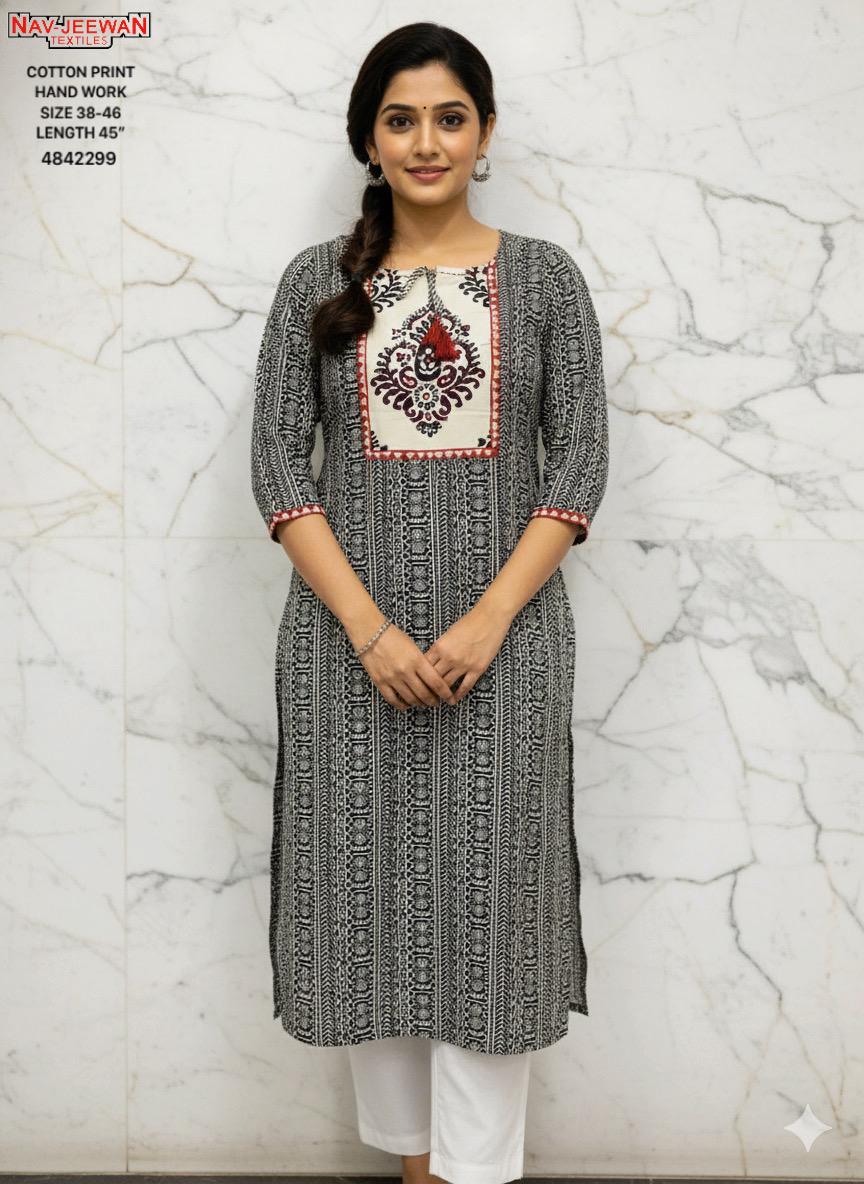 CAMBRIC COTTON HAND WORK