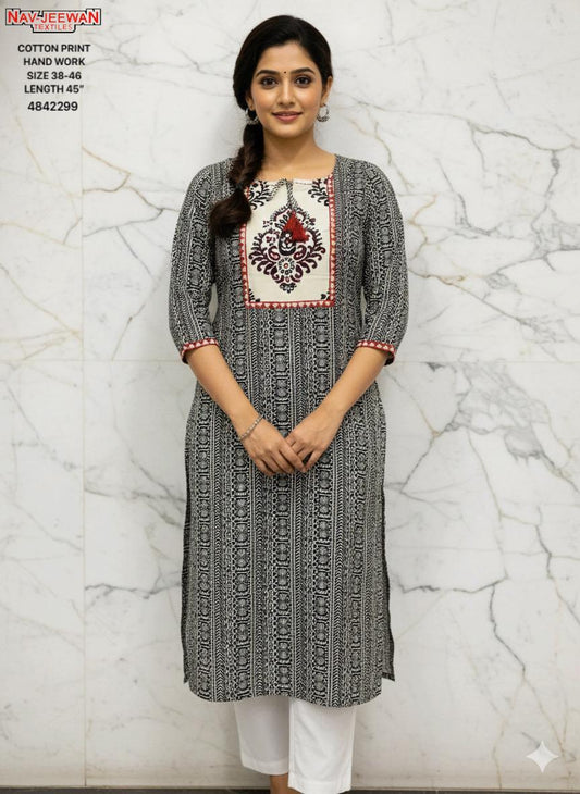 CAMBRIC COTTON HAND WORK