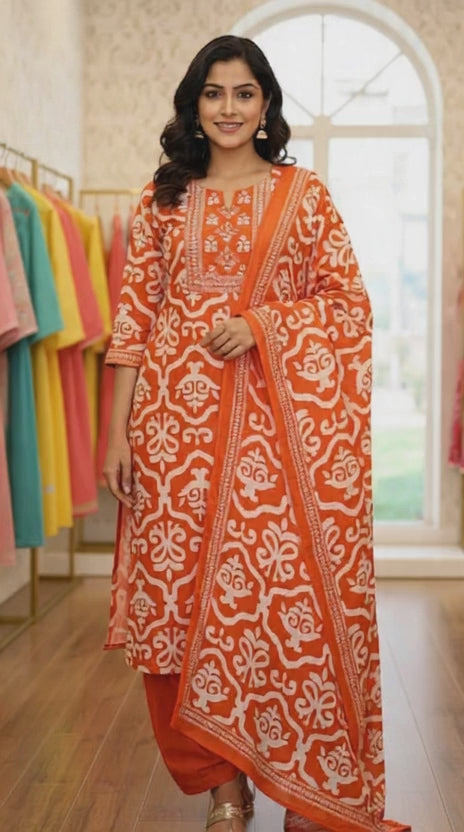 PURE VISCOSE KURTA PANT DUPATTA